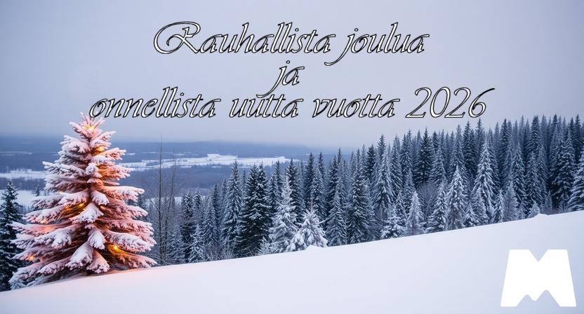 Rauhallista joulua ja onnellista uutta vuotta 2026
